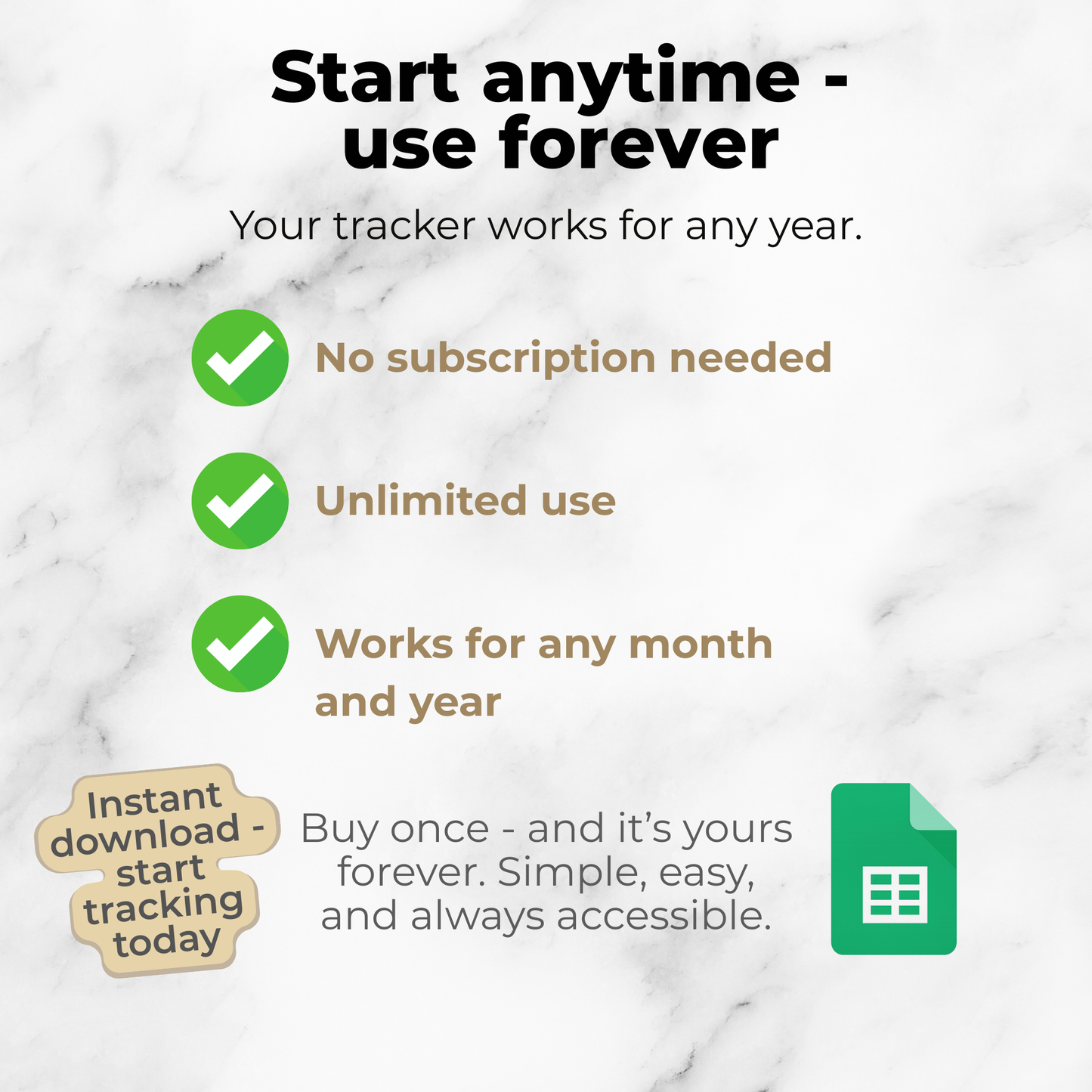Simple Monthly Budget Spreadsheet for Google Sheets | Income & Expense Tracker