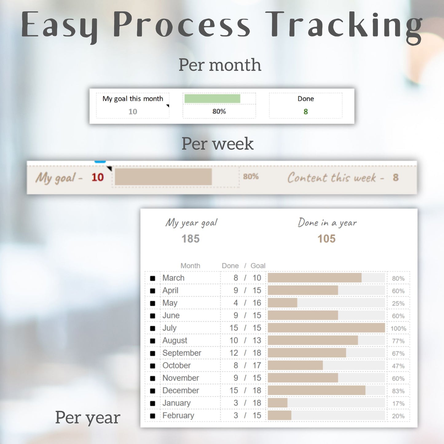 12-Month Social Media Content & Feed Planner – Google Sheets
