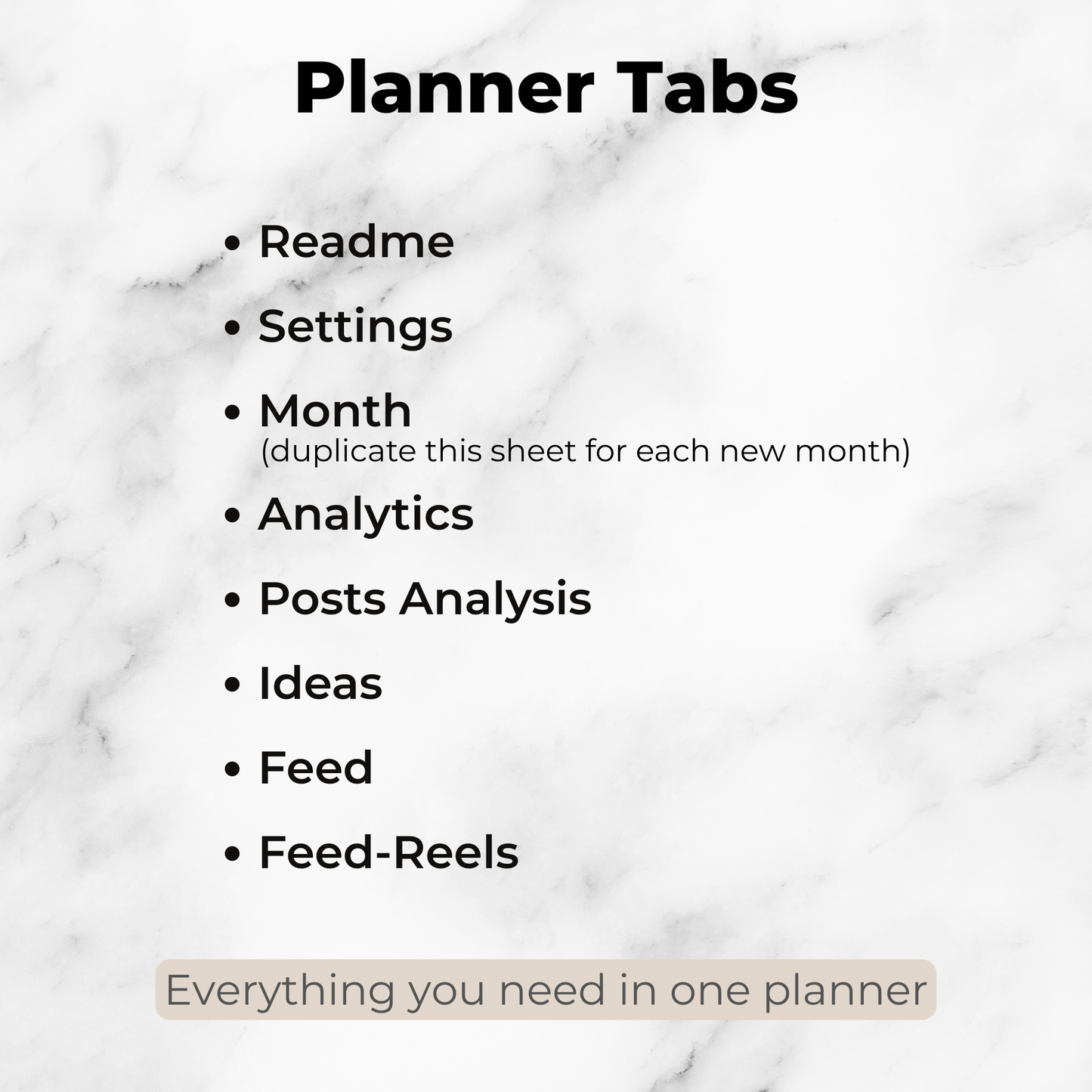 Instagram Content Planner with Analytics - Calendar, Feed Preview and Growth Tracker for Google Sheets